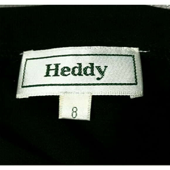 Heddy Pants Vintage Size 8 Straight Black Rayon - Picture 6 of 8